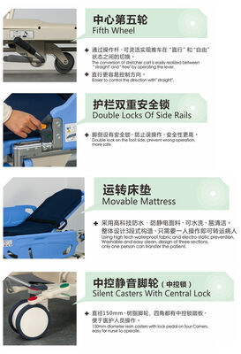Hospital Emergency Manual Transfer Stretcher