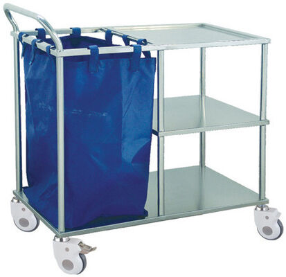 Hospital Cart For Making Up Bed And Nursing Medical Trolley Trolley for Dirty Clothes with a suspending bag