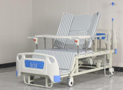 4 Motor Electric Integrated Nursing Care Bed 2050x960mm with Toilet Aperture Function