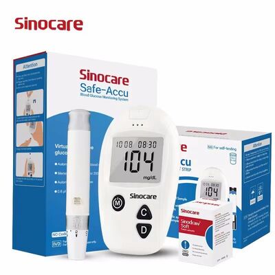 Doğru Kan Şeker Ölçücü Kan Şeker Ölçücüsü 50 test şeridi ve 50 steril lancetli kan şeker ölçücü