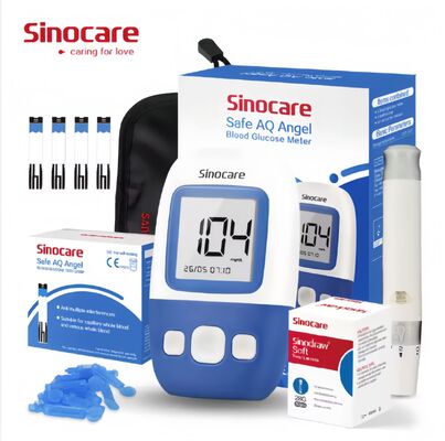 Ev Kullanımı Kesin Kan Glikozölçer Kan Glikozölçeri 50 Test Şeritleri ve 50 Steril Lancetli Kan Şekerölçeri